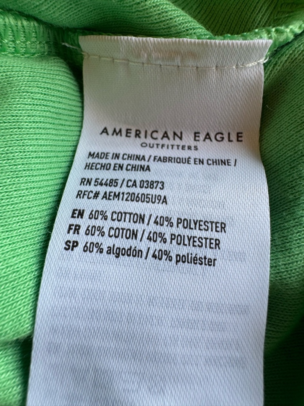 American Eagle Green Graphic Crewneck Tee XL NWT - Picture 7 of 7